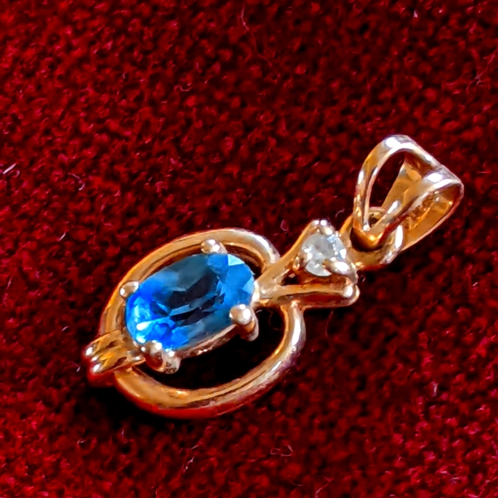 Blue Topaz necklace